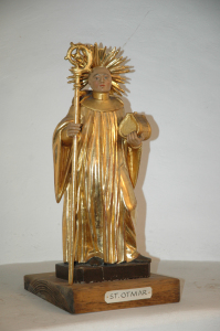 Statue des hl. Otmar, aus der Kathedrale in St. Gallen
